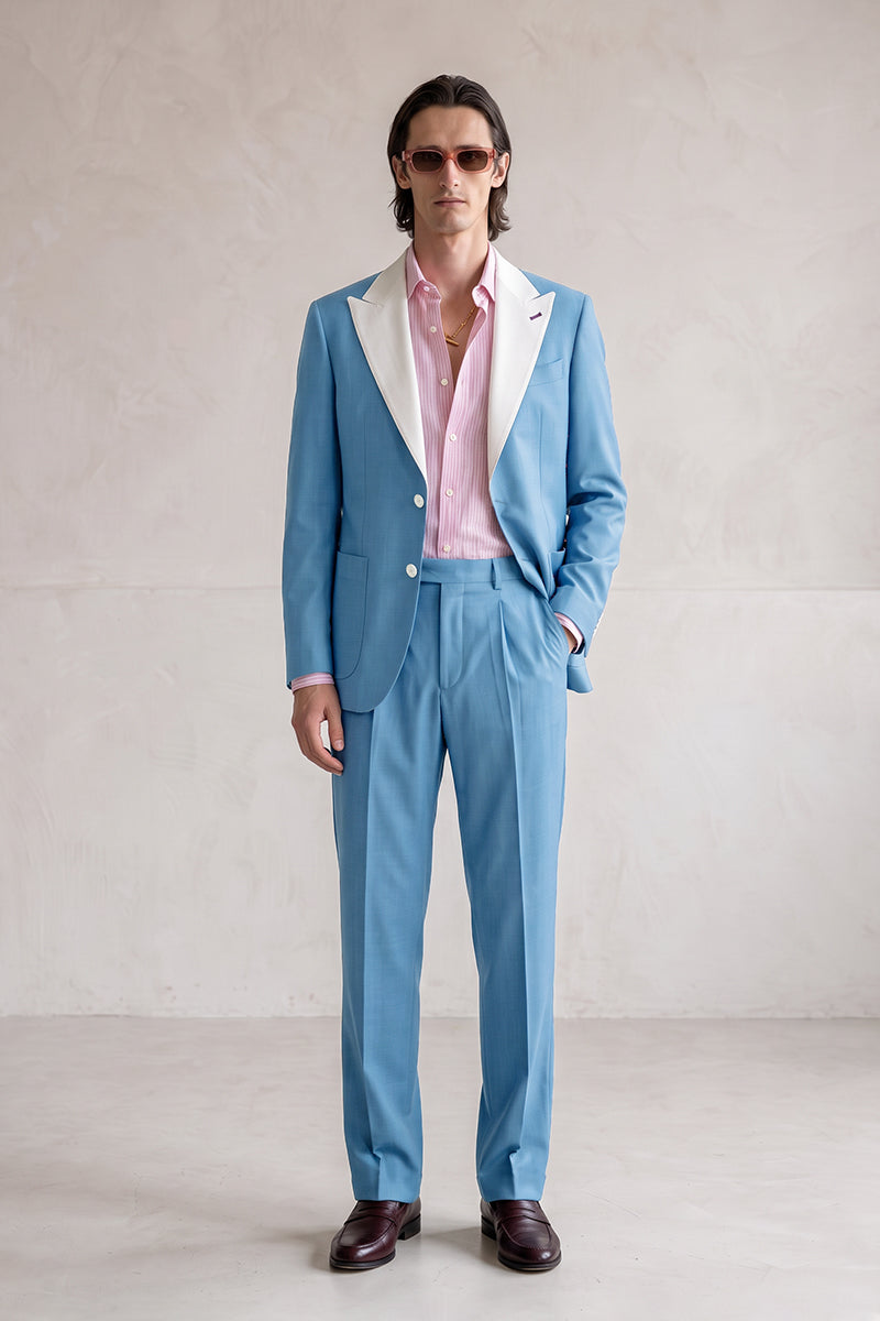 Blue 30% Merino Wool Suits