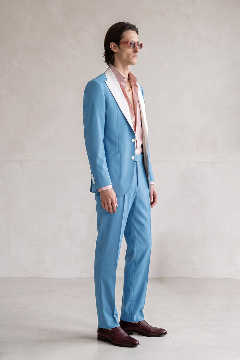 Blue 30% Merino Wool Suits