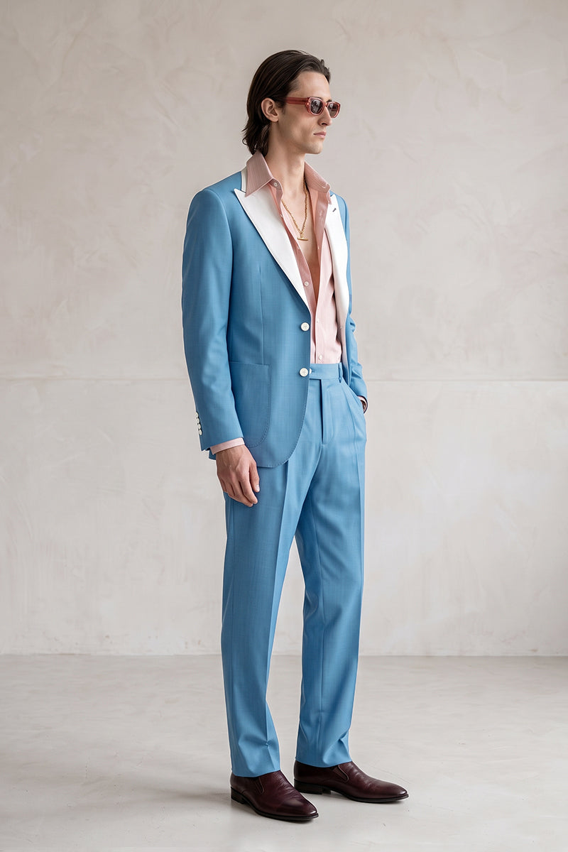Blue 30% Merino Wool Suits