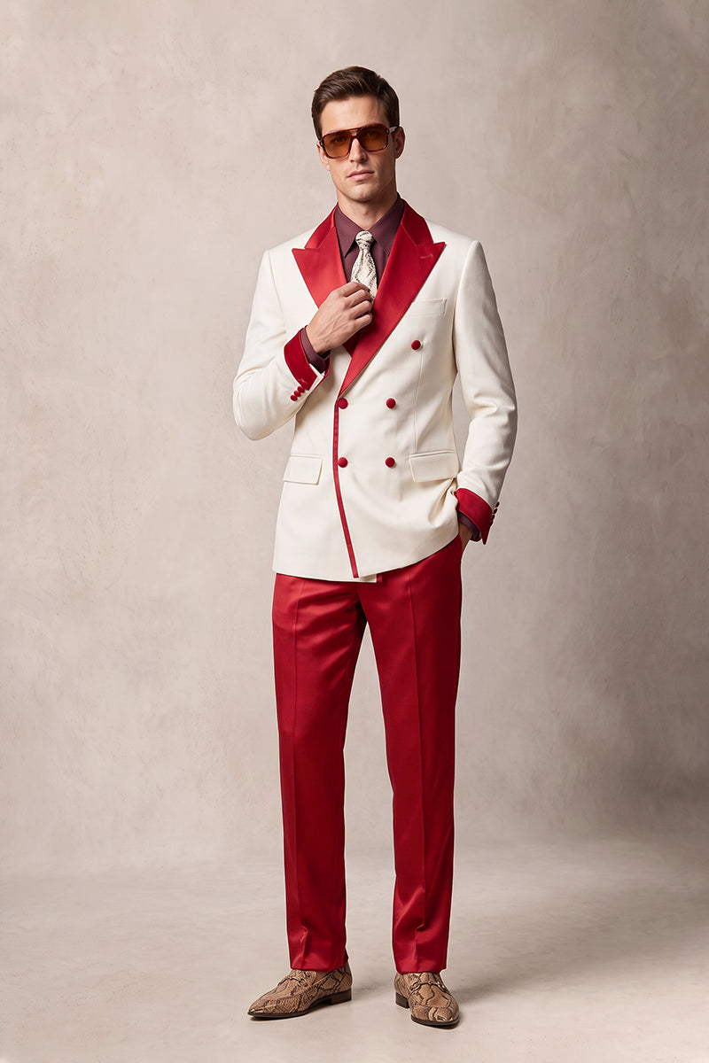 Off White 30% Merino Wool Blazers