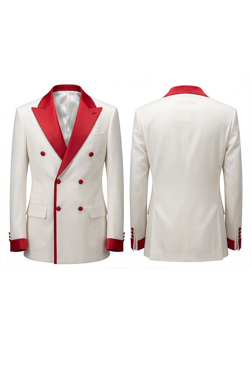 Off White 30% Merino Wool Blazers
