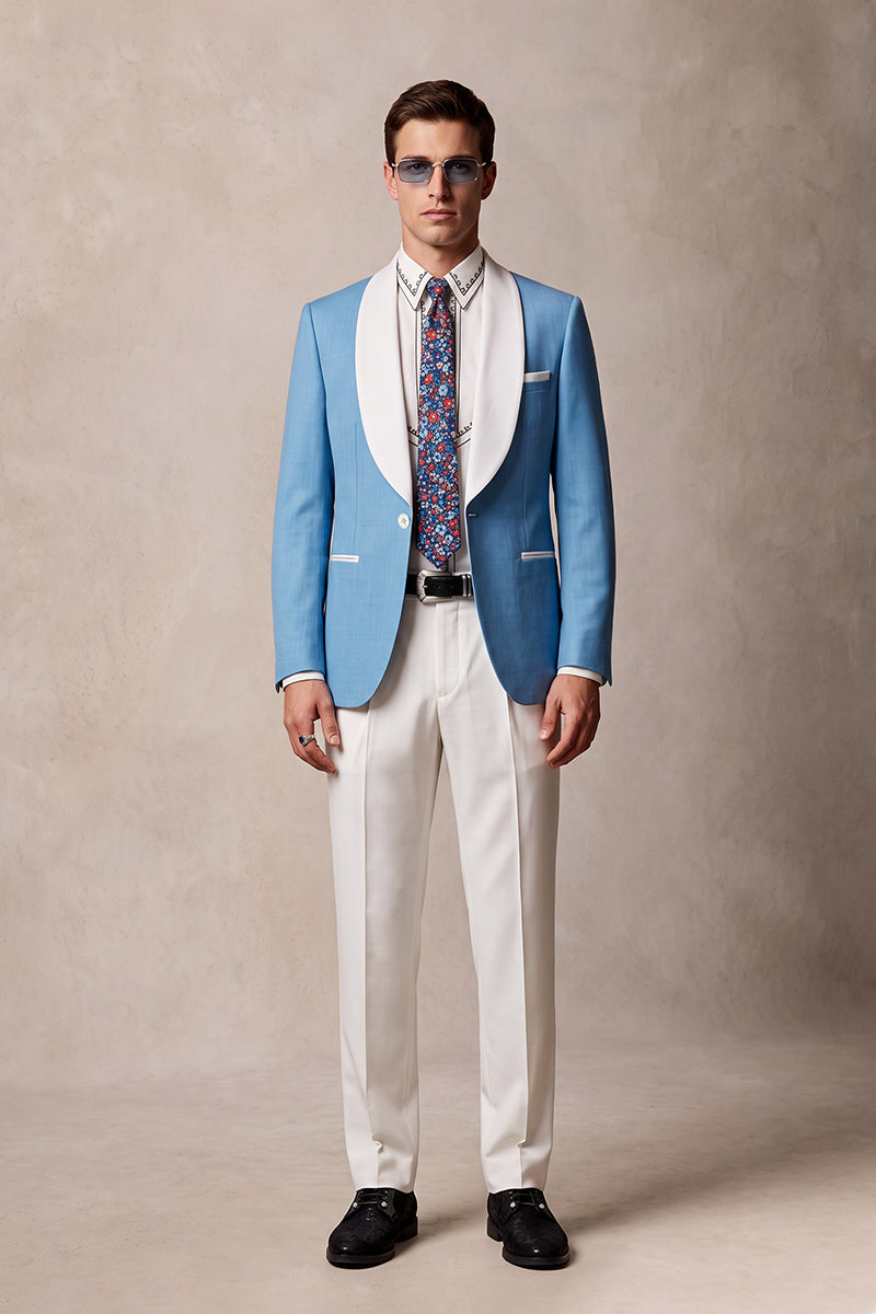 Sky Blue 30% Merino Wool Suits