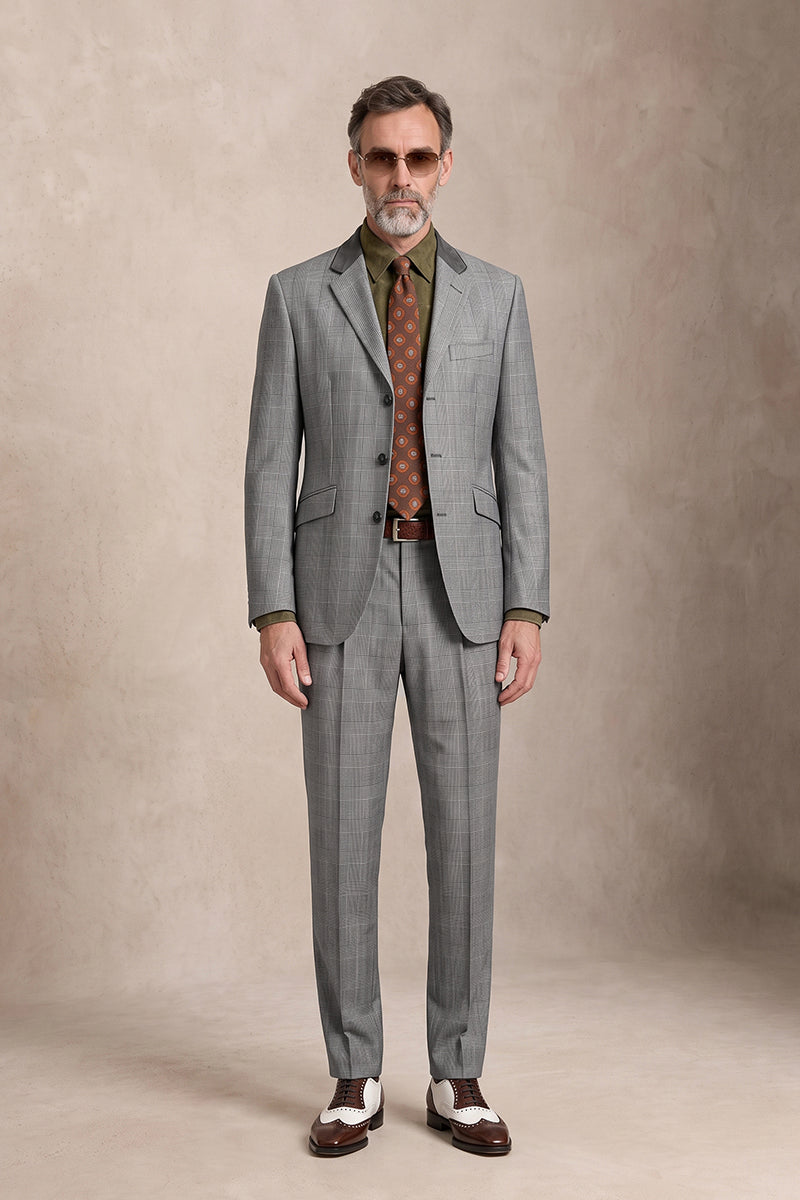 Gray 50% Merino Wool Suits