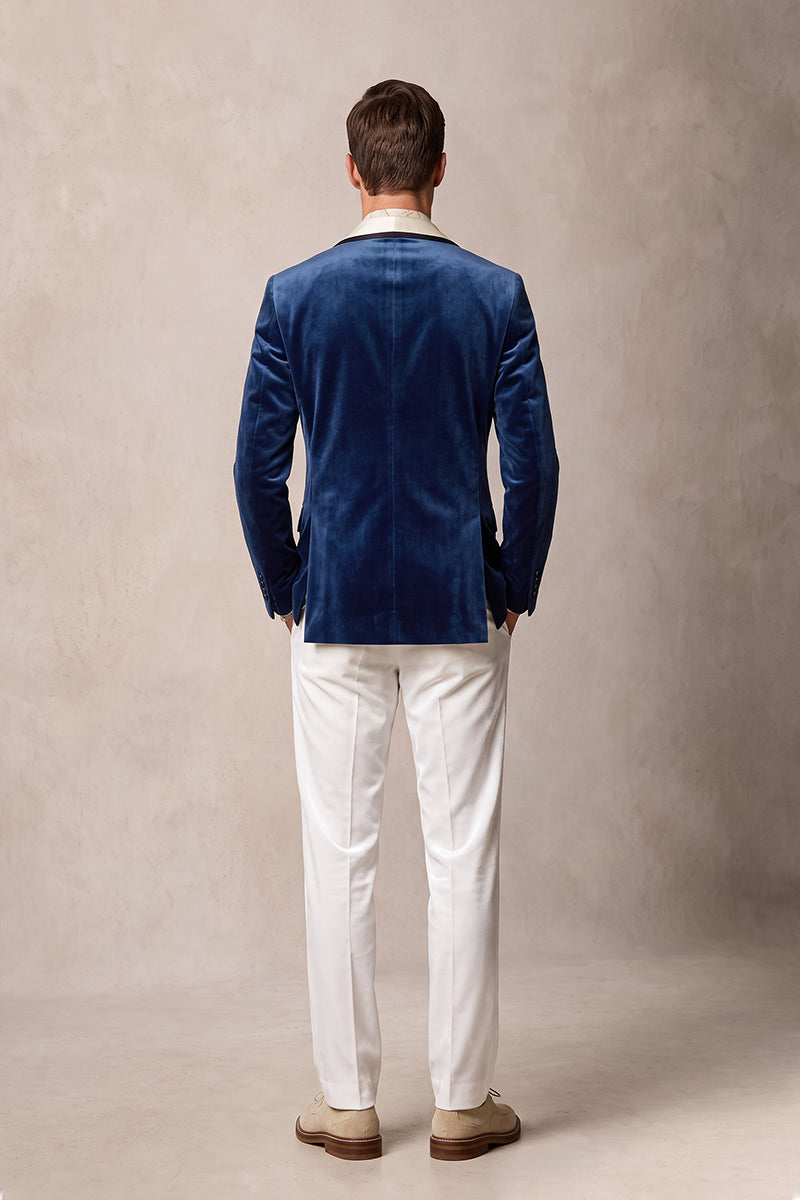Royal Blue 100% Velvet Suits