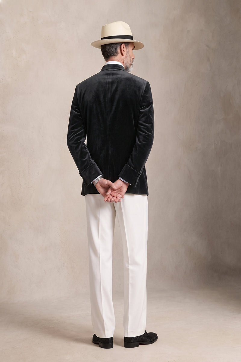 Black 100% Velvet Blazers