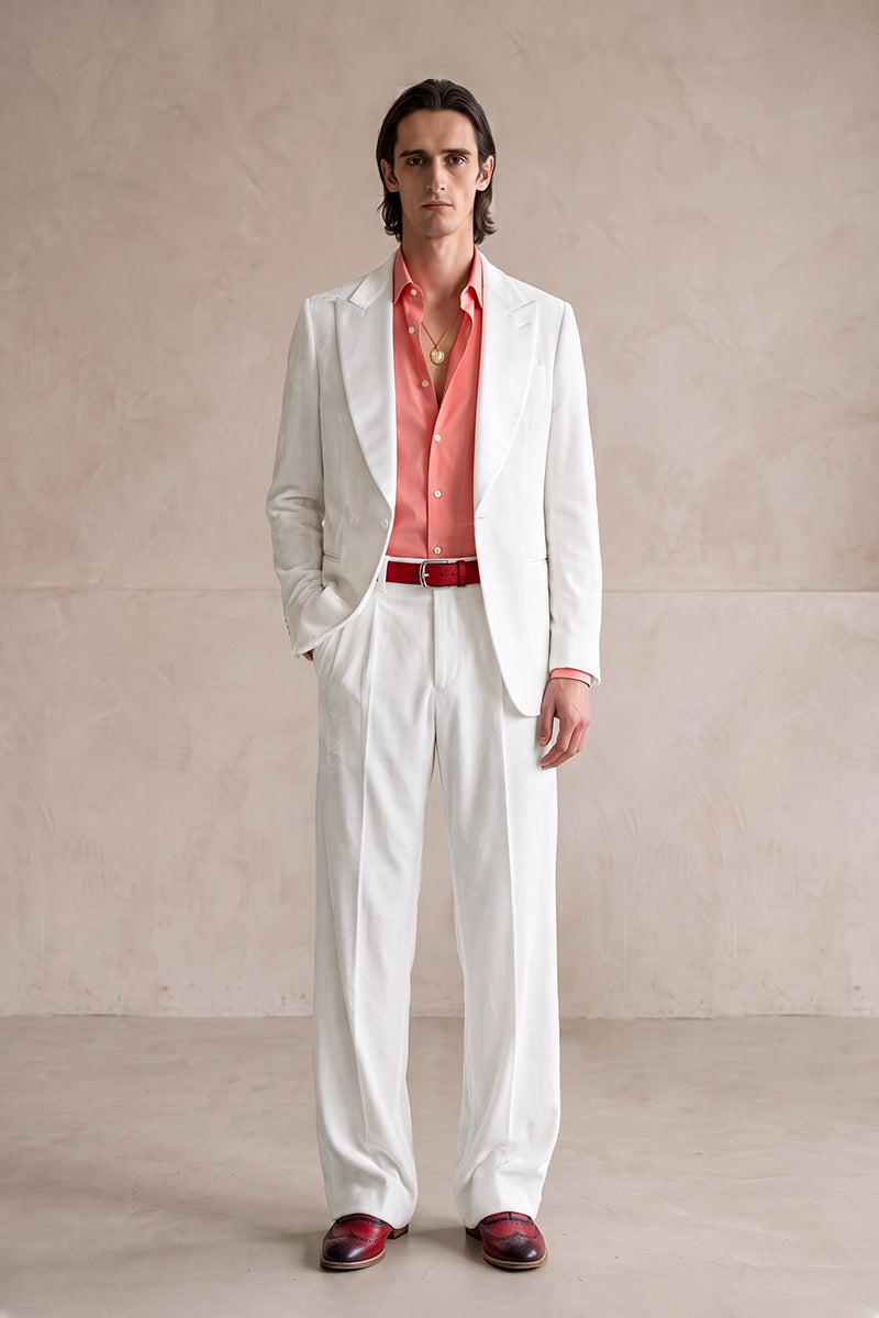 White 100% Velvet Blazers