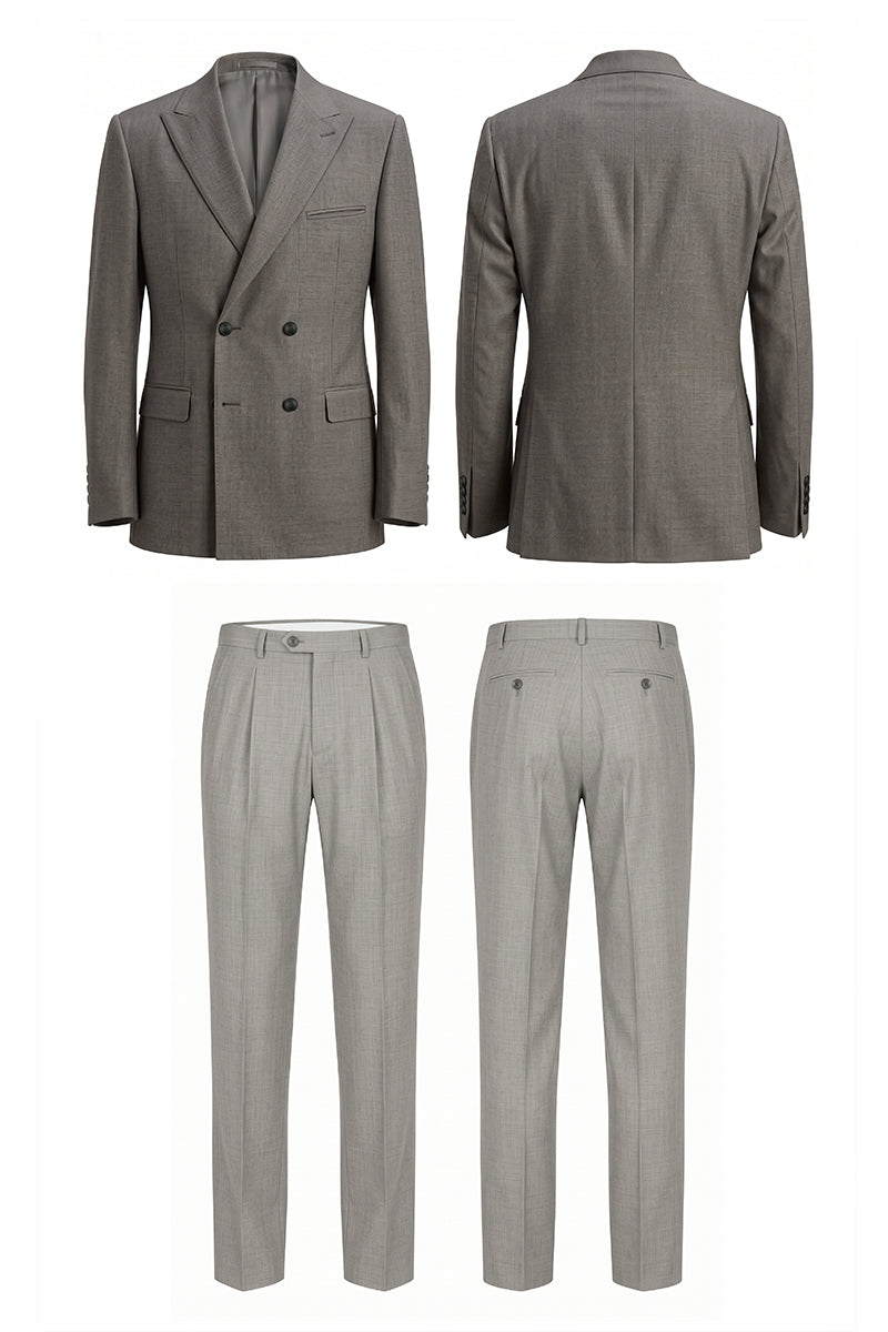 Gray 30% Merino Wool Suits
