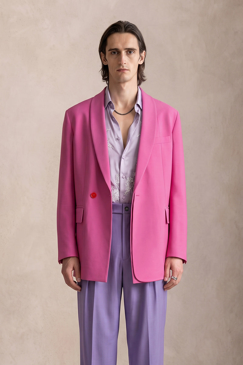 Fuchsia Pink 30% Merino Wool Suits