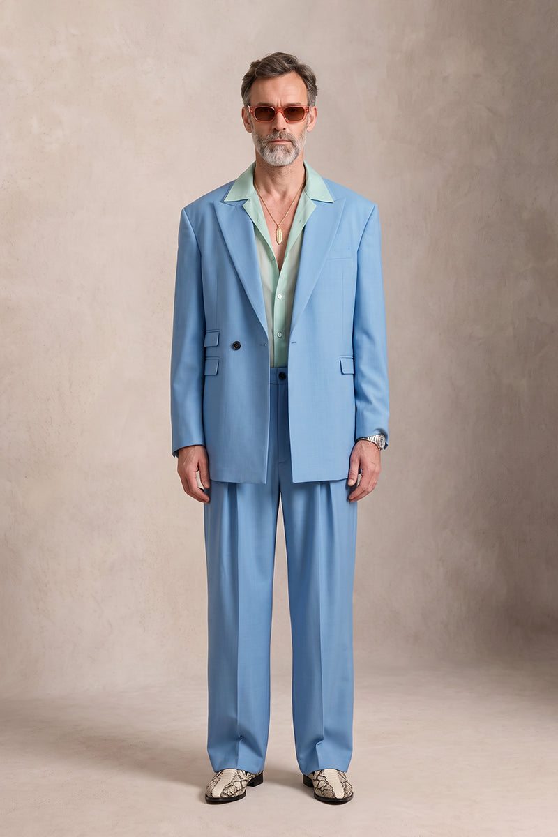 Blue 30% Merino Wool Suits