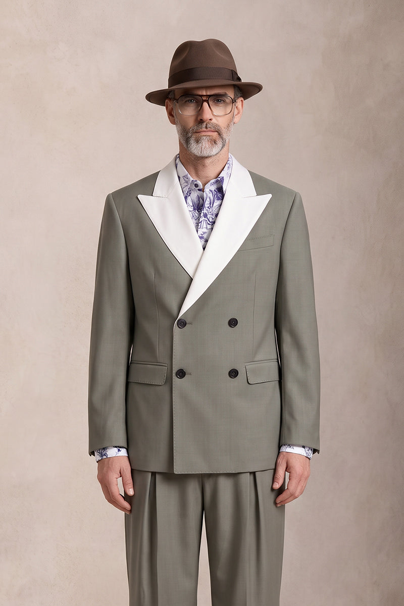 Sage Green 30% Merino Wool Blazers