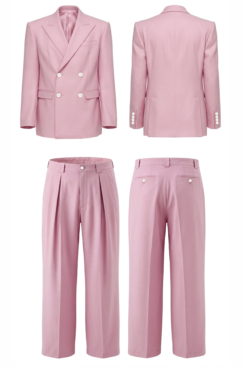 Pink 30% Merino Wool Blazers