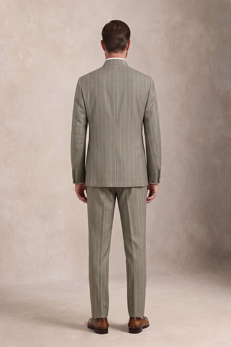 Khaki 50% Merino Wool Suits