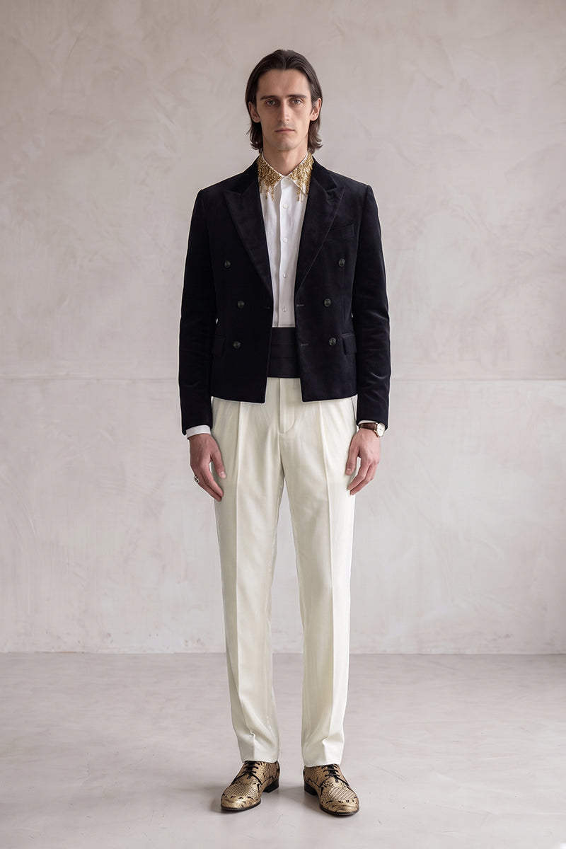 Black 100% Velvet Suits