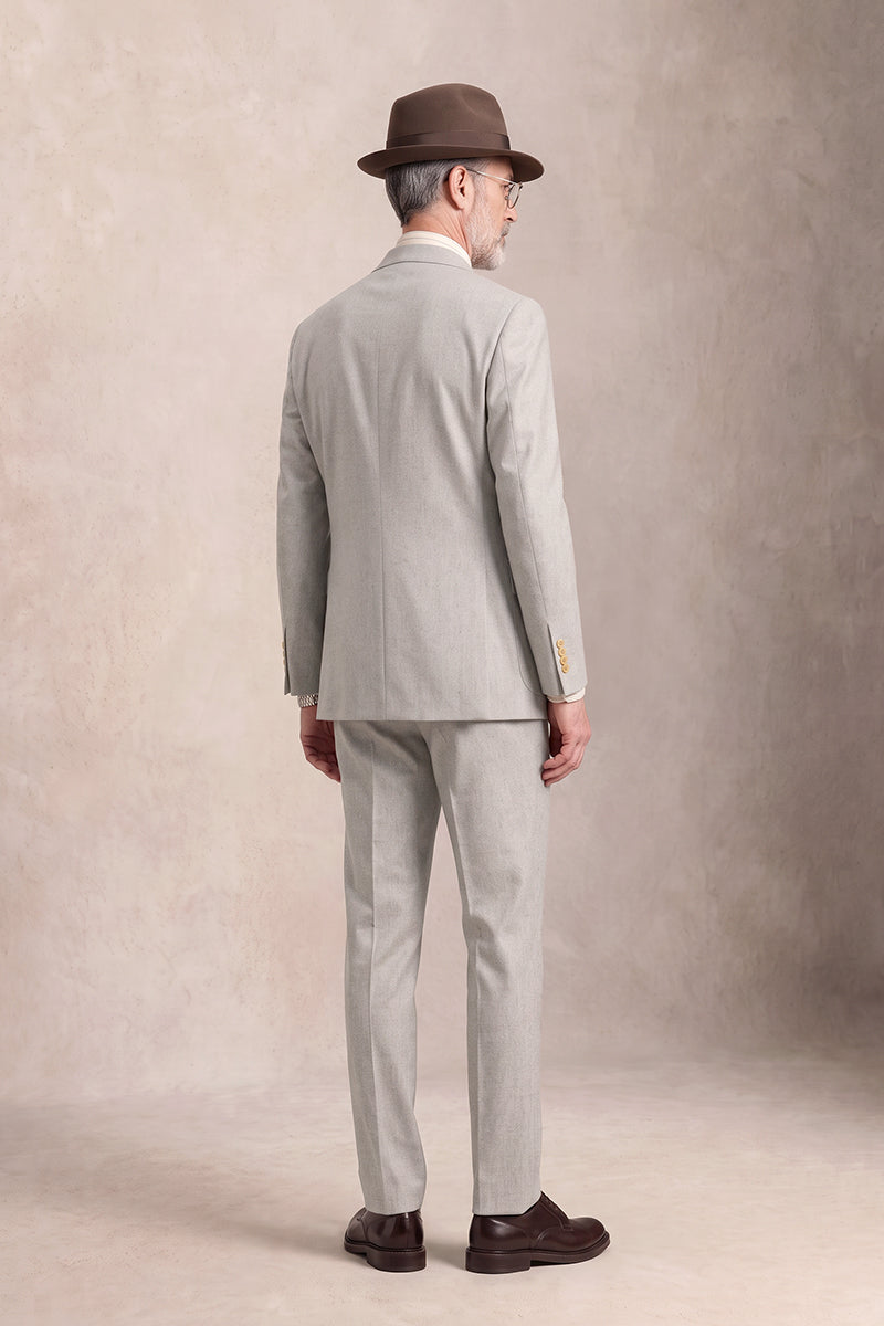 Light Oat 70% Merino Wool Suits