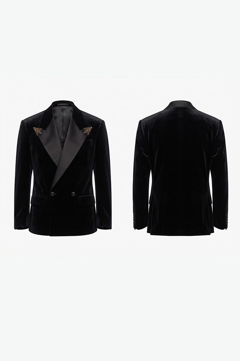 Black 100% Velvet Blazers