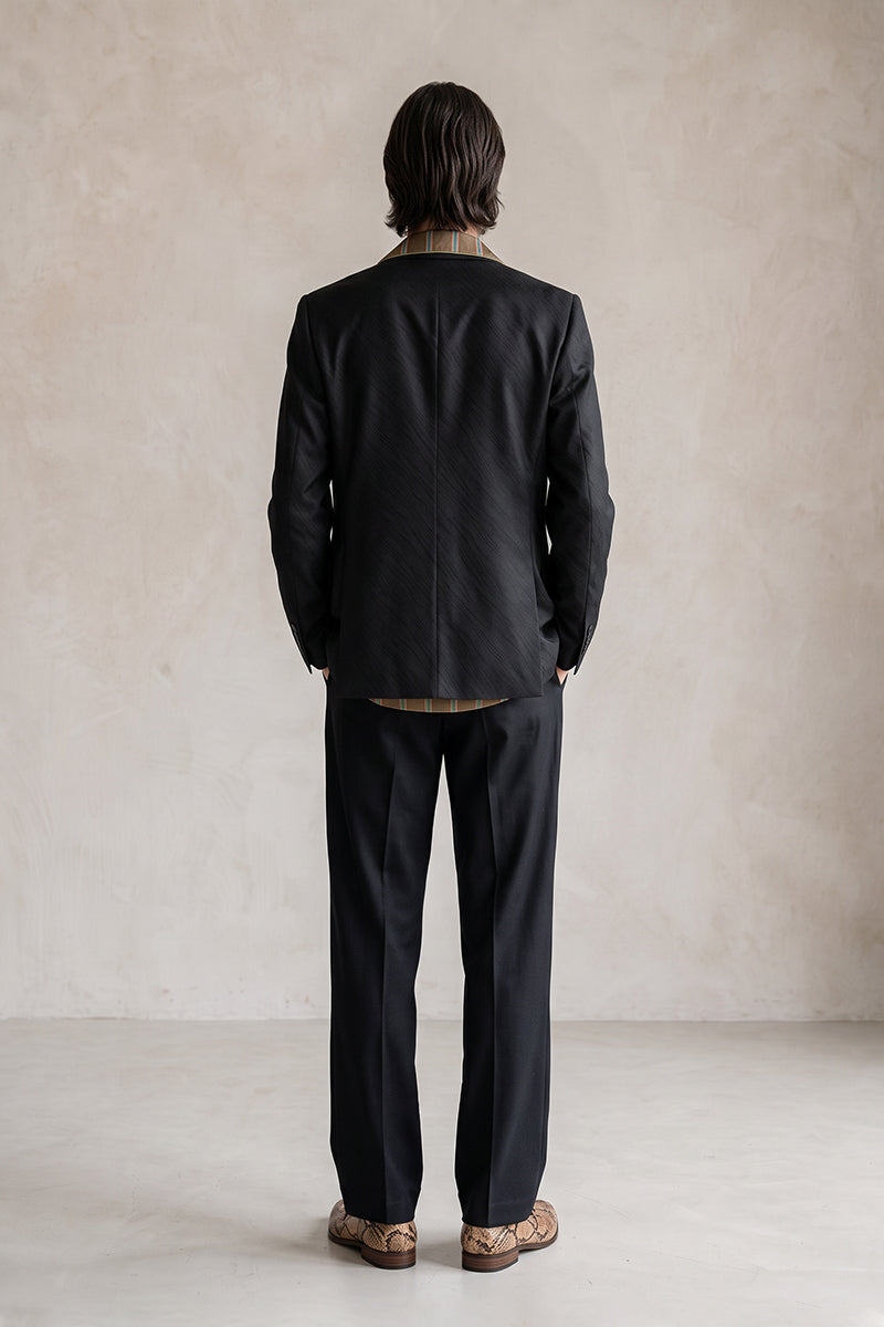 Black 82% Jacquard Suits