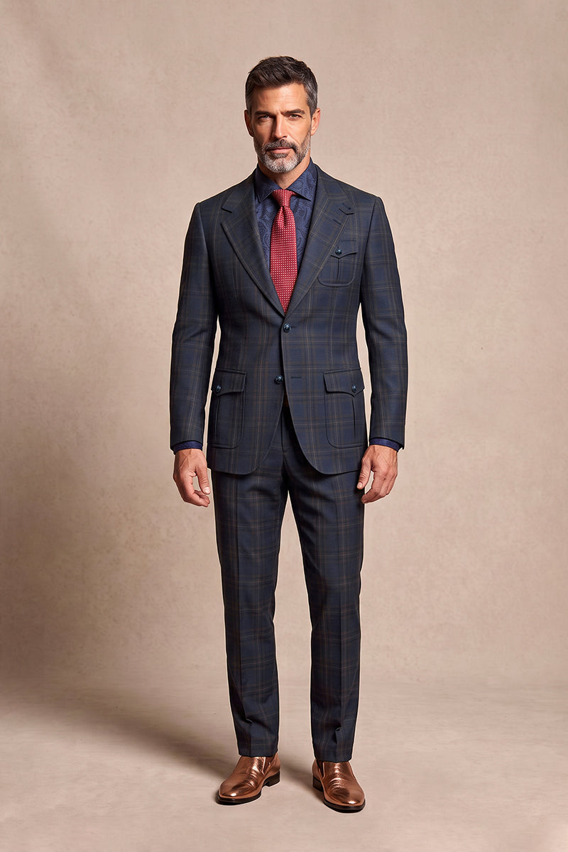 Navy 30% Fine Australia Wool Suits