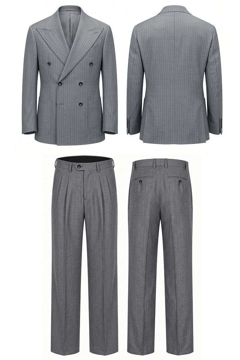 Gray 50% Merino Wool Suits