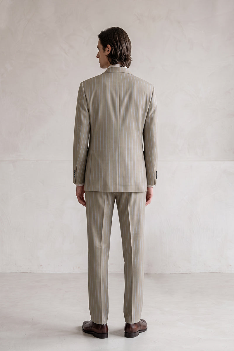 Khaki 50% Merino Wool Suits