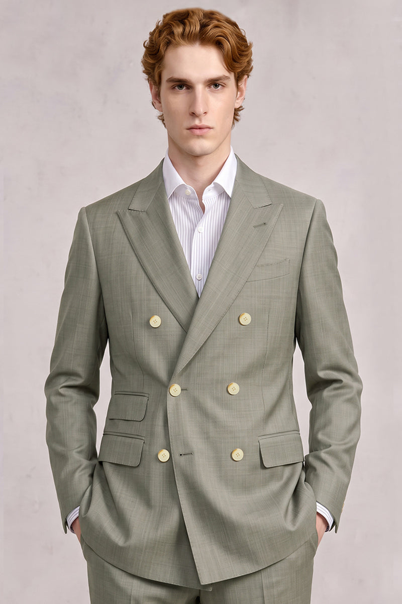 Green 30% Merino Wool Blazers