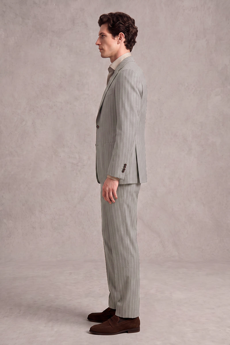 Gray 100% Merino Wool Blazers