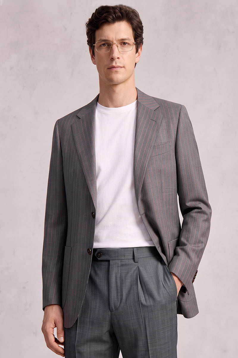 Gray 50% Merino Wool Blazers