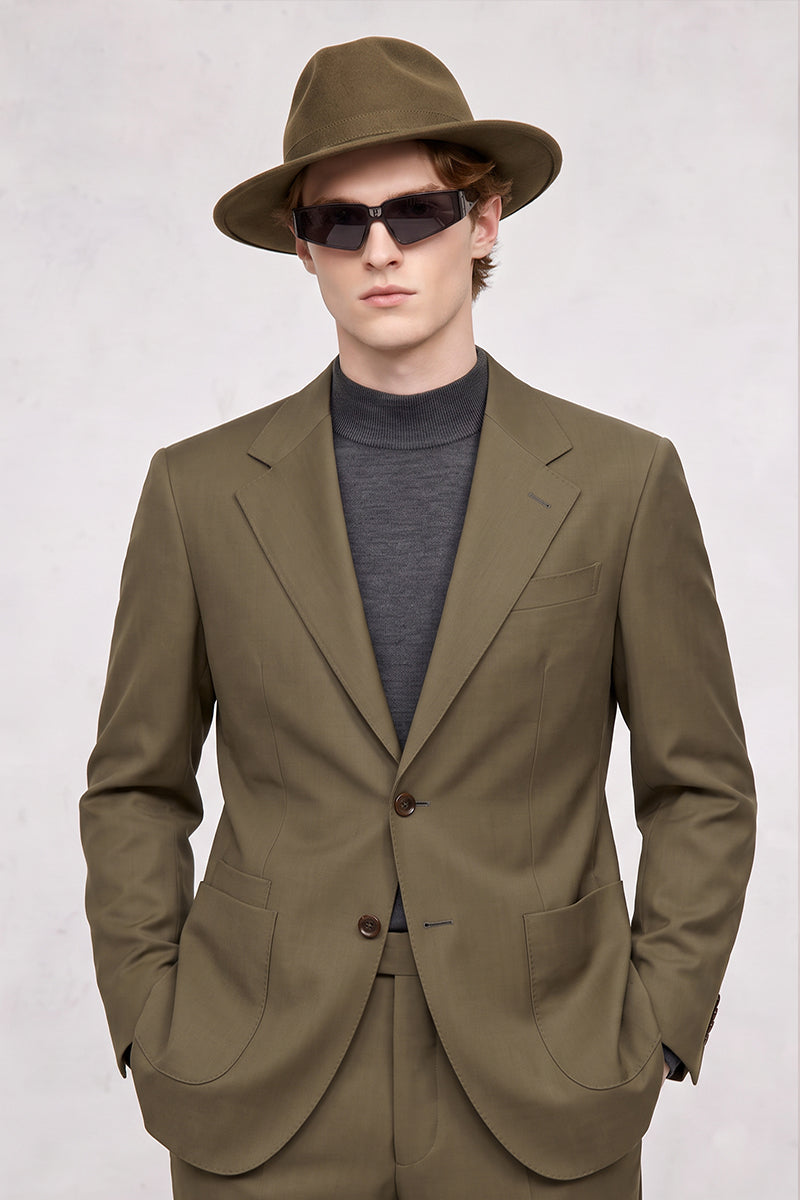 Brown 30% Fine Australia Wool Suit