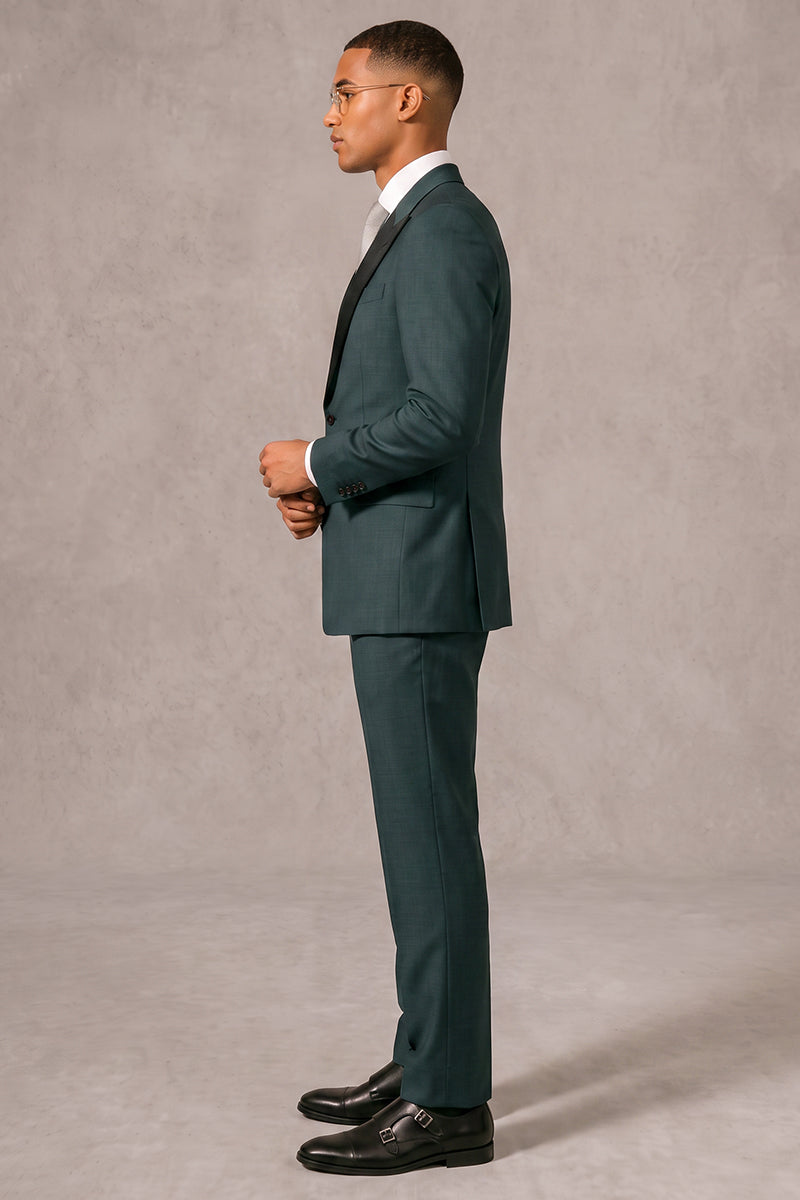 Green 50% Merino Wool Suit