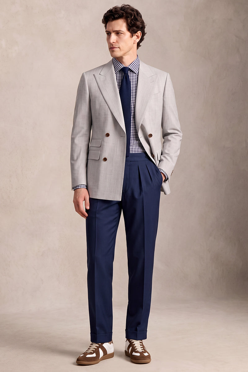 Gray Merino Wool Suit