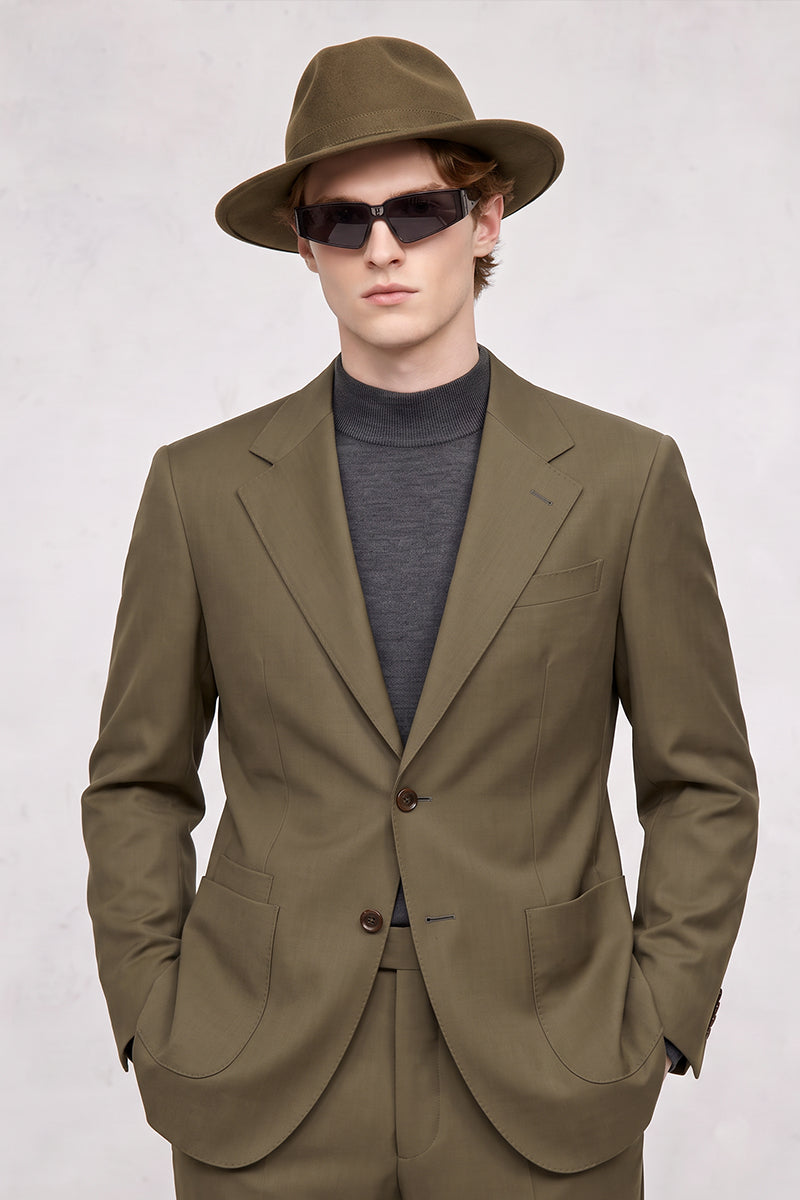 Brown 30% Fine Australia Wool Suit