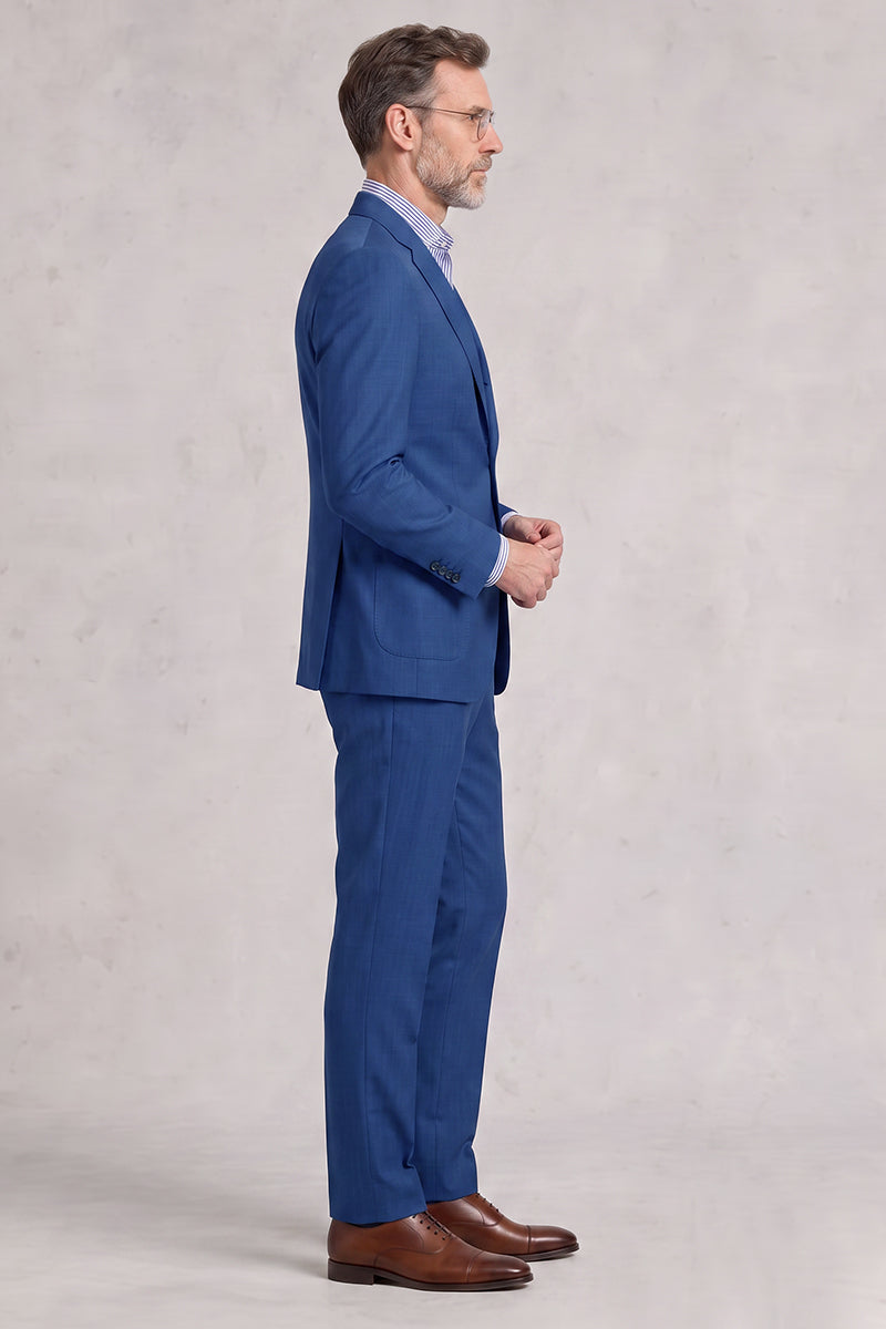 Blue 50% Merino Wool Suit