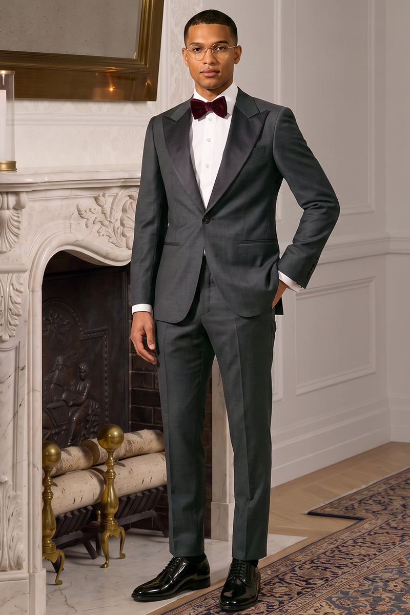 Black 100% Merino Wool Suit