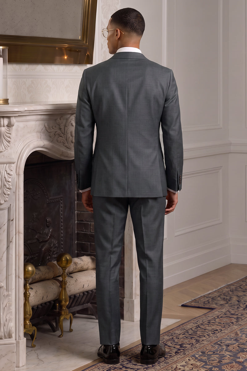 Black 100% Merino Wool Suit