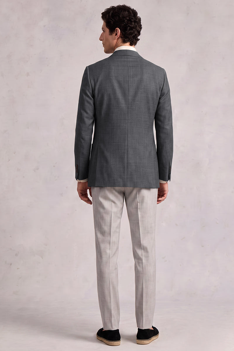 Costume gris en laine de Tencel
