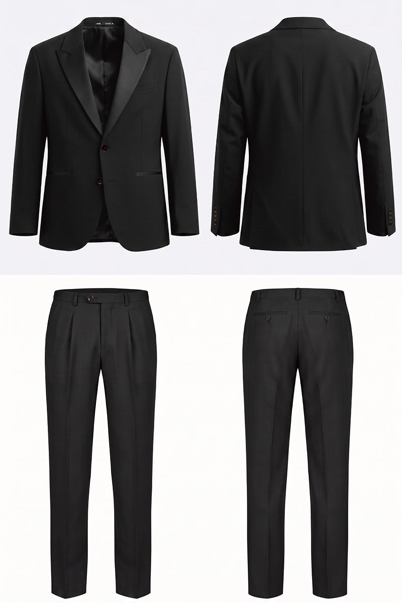 Black 30% Fine Australia Wool Suit