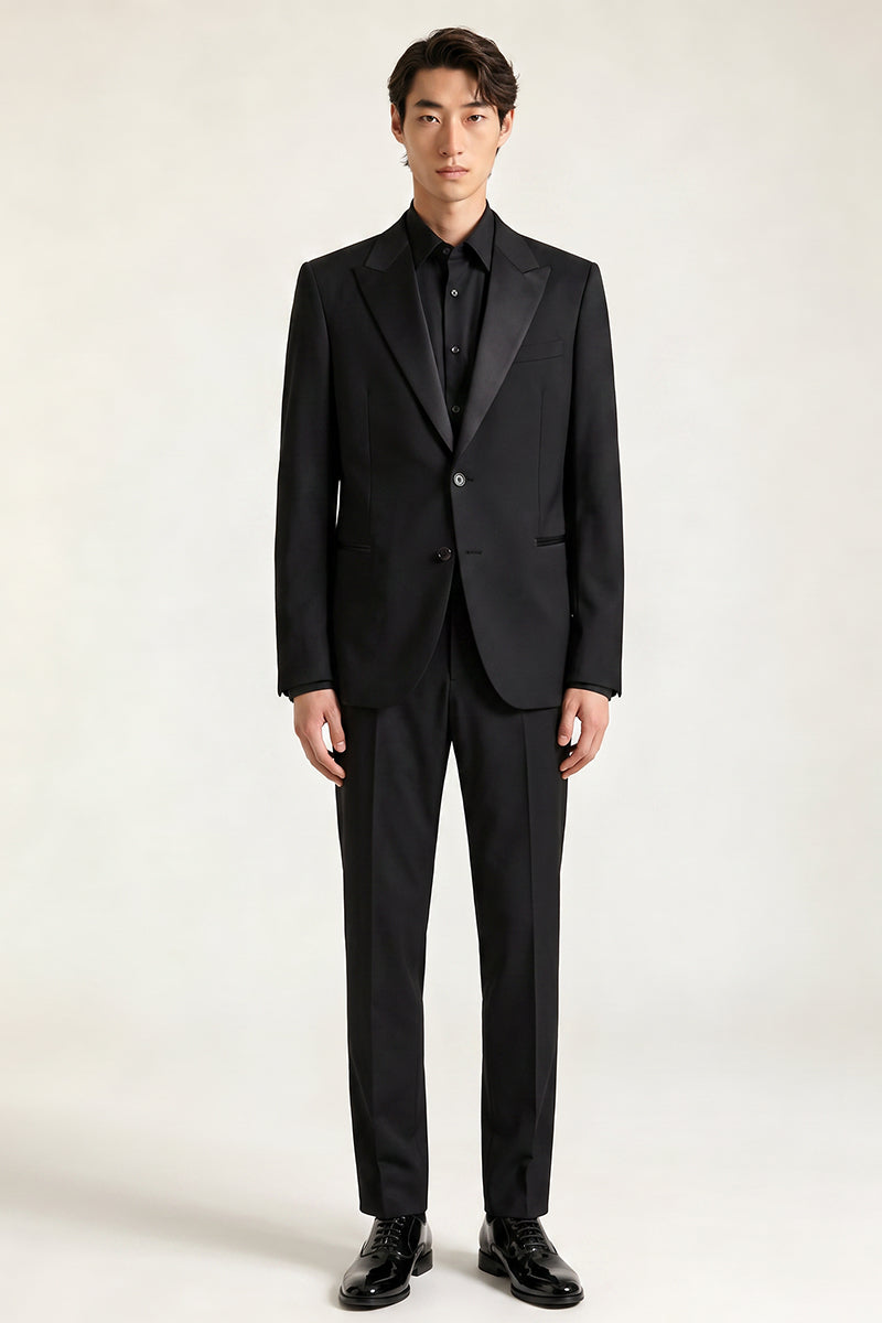 Black 30% Fine Australia Wool Suit