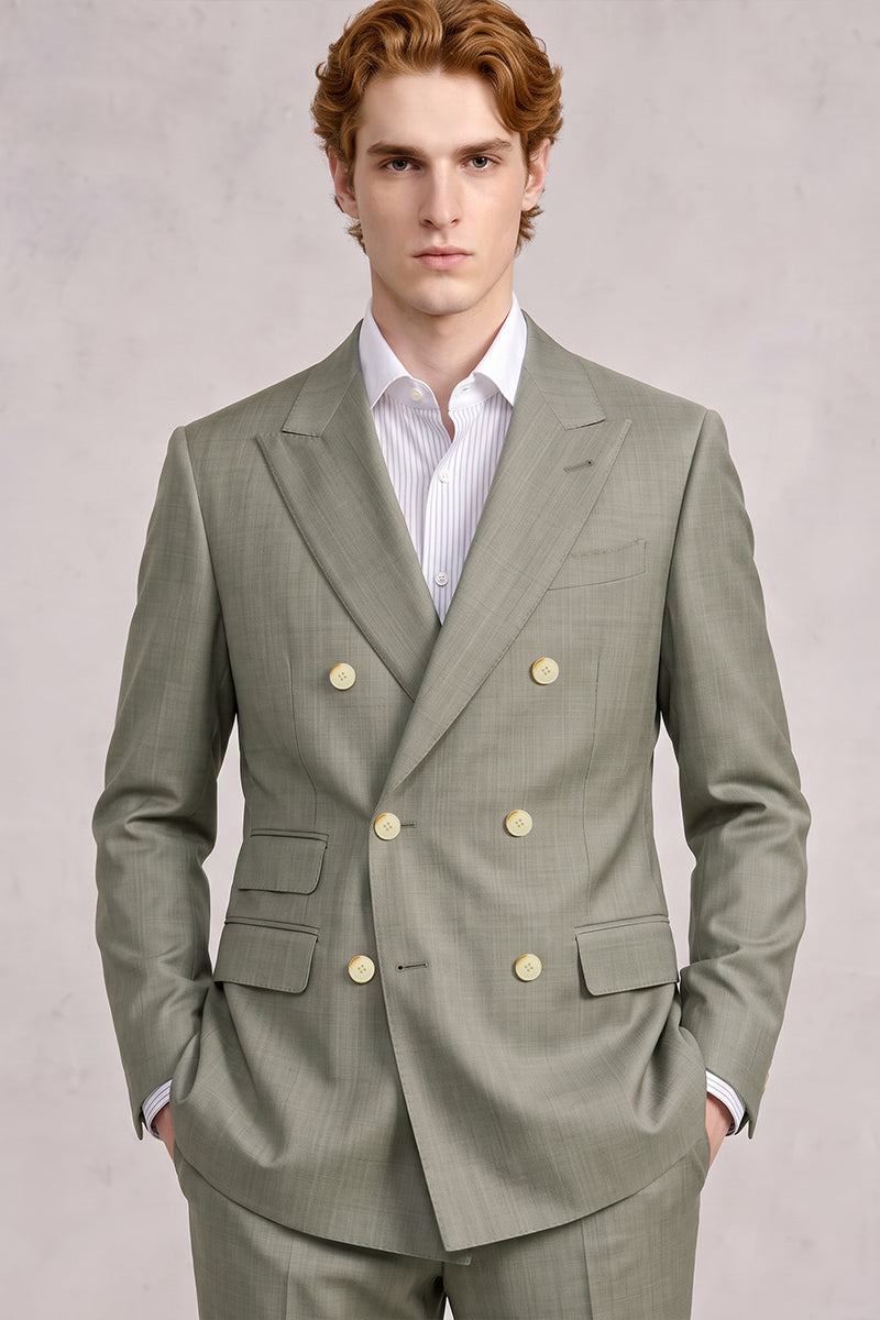 Green 30% Fine Australia Wool Suit