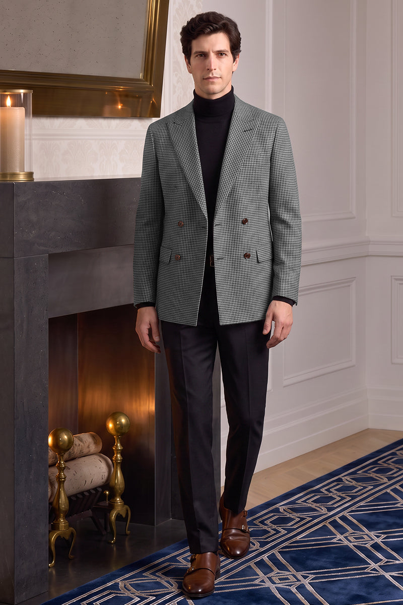 Black 60% Merino Wool Blazers