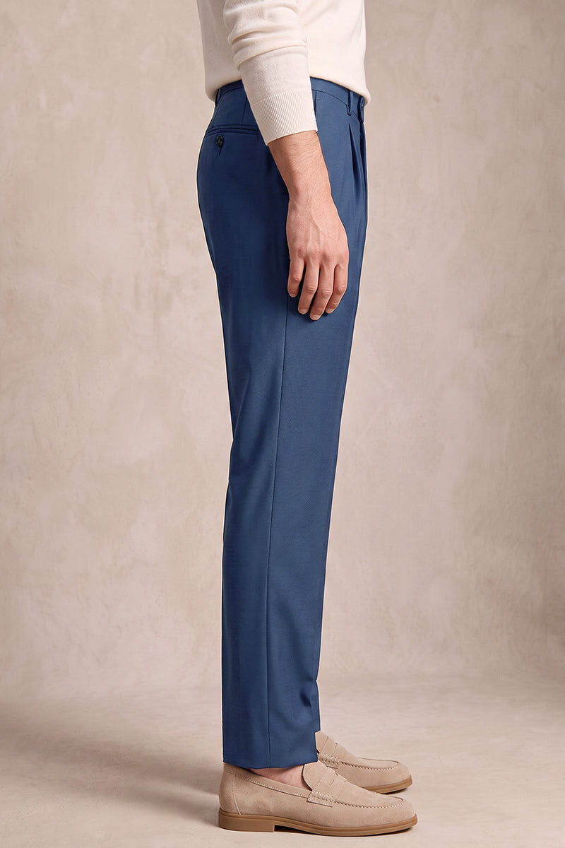 Blue 30% Fine Australia Wool Suit Trousers