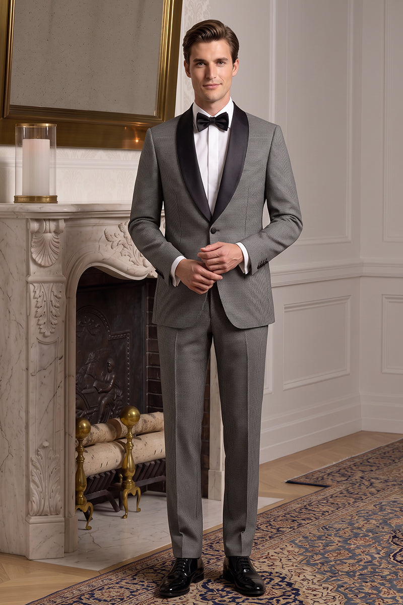 Gray 100% Merino Wool Suit