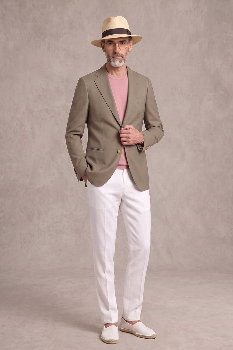 Braune Tencel-Woll-Blazer