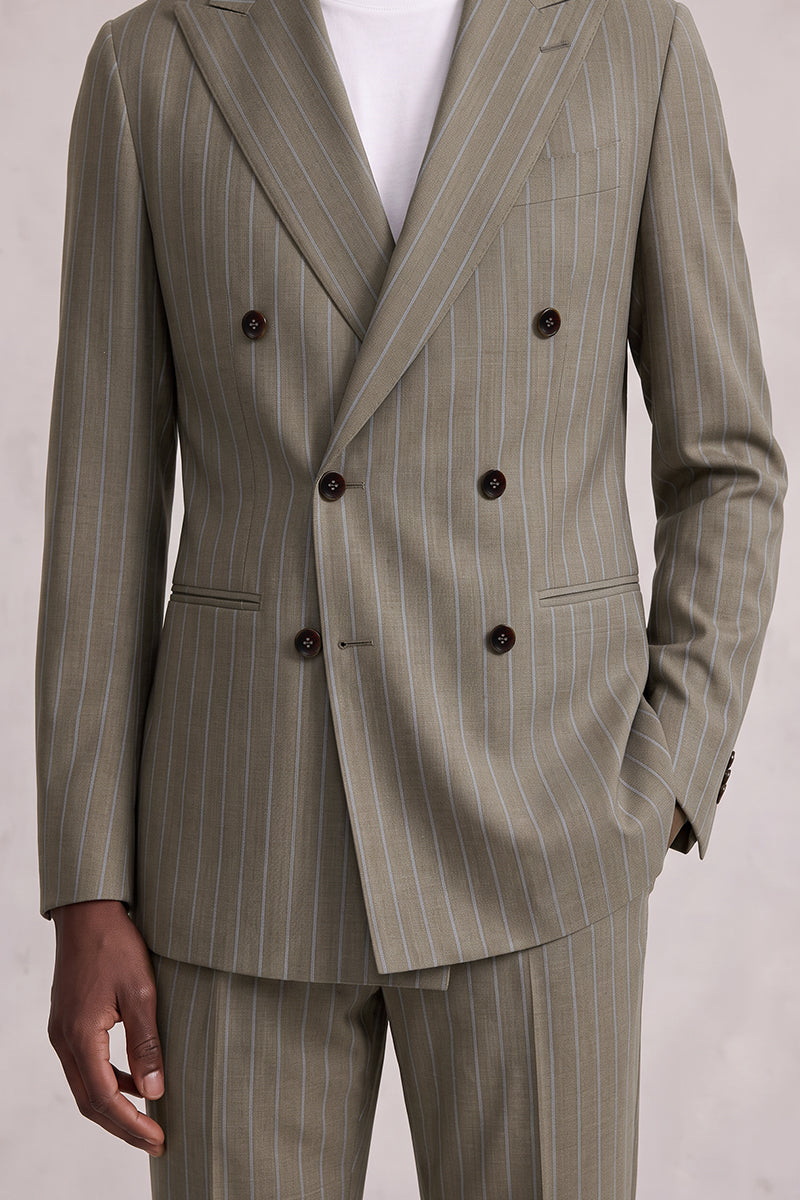 Brown 50% Merino Wool Suit