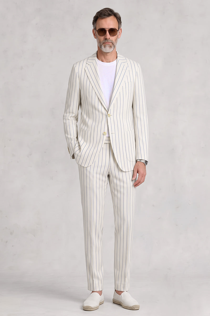 White 50% Merino Wool Suit