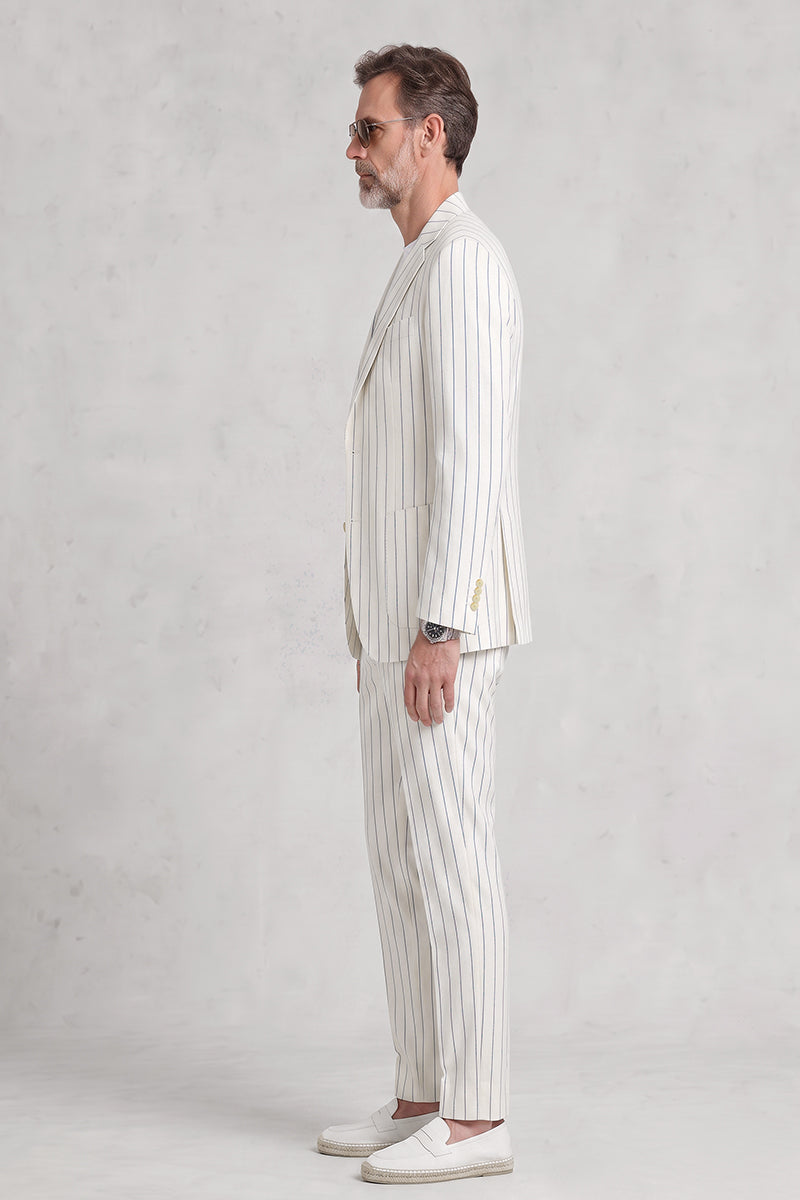 White 50% Merino Wool Suit