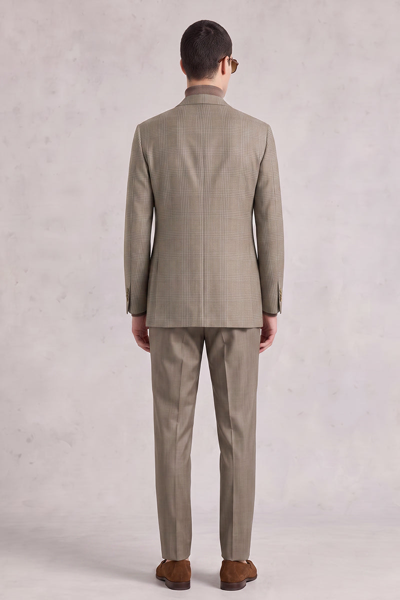 Brown 50% Merino Wool Suit