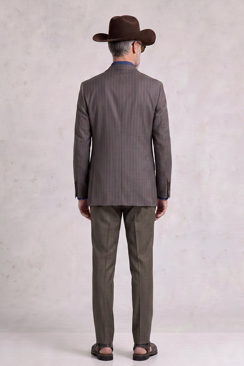 Gray 50% Merino Wool Suit