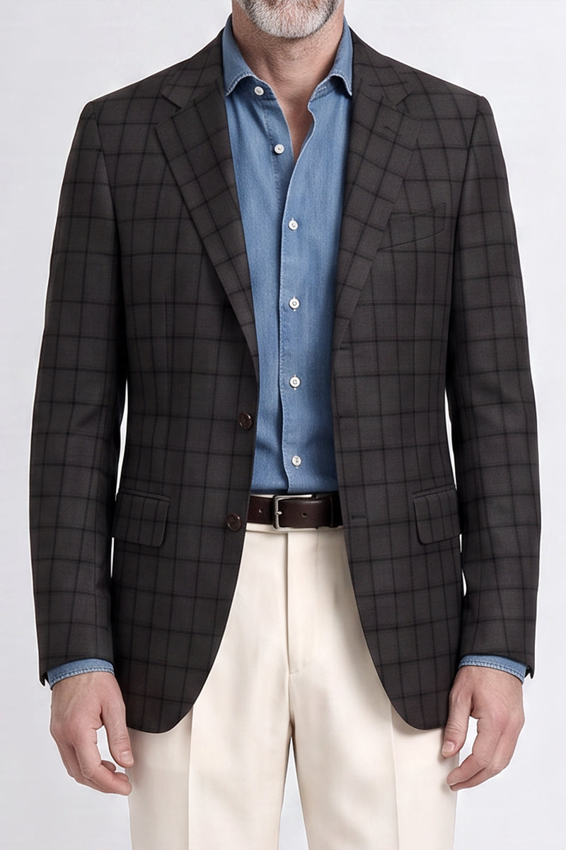 Black 50% Merino Wool Suit