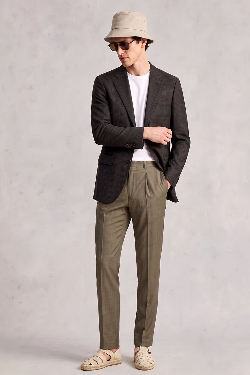 Black 50% Merino Wool Suit