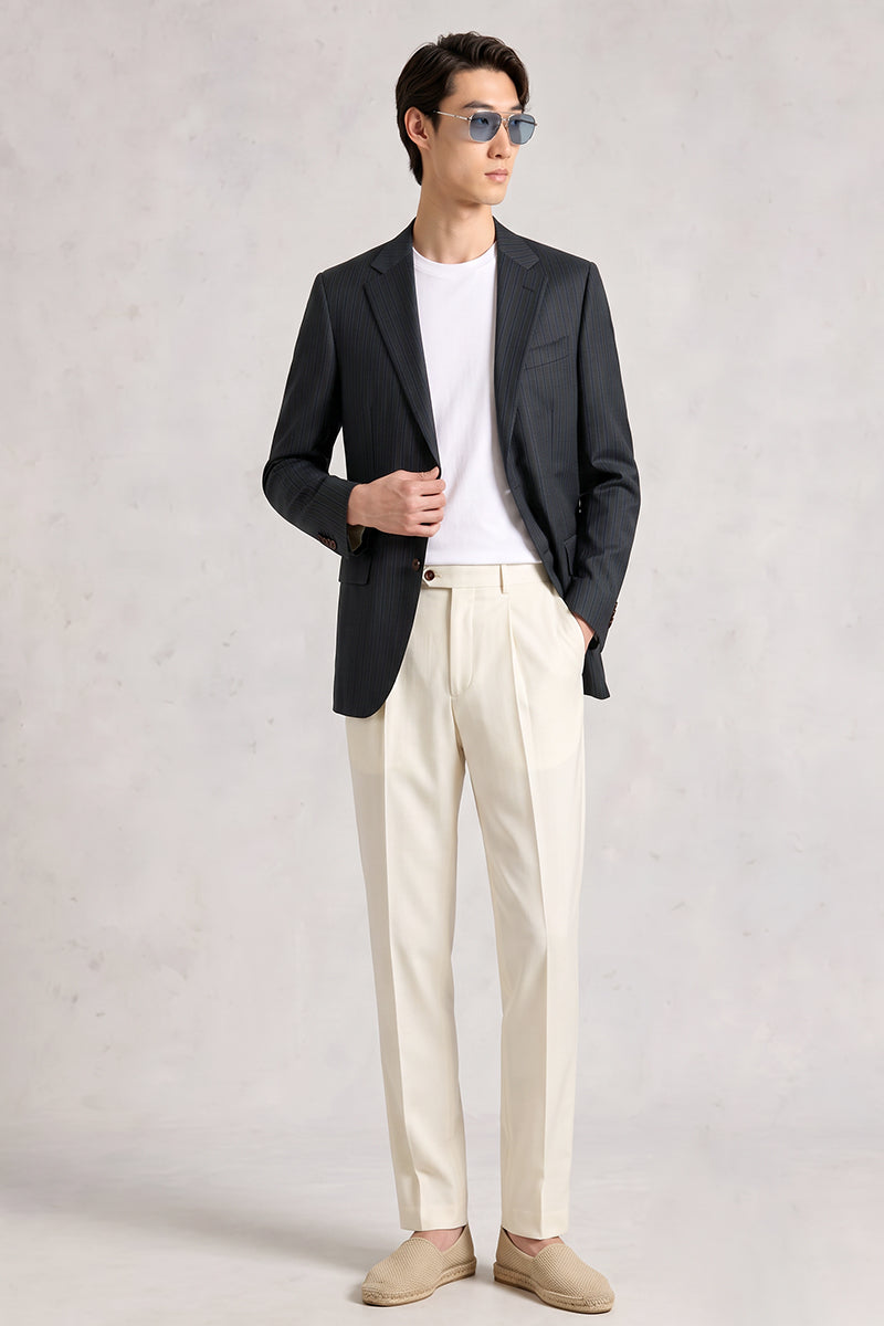 Black 50% Merino Wool Suit