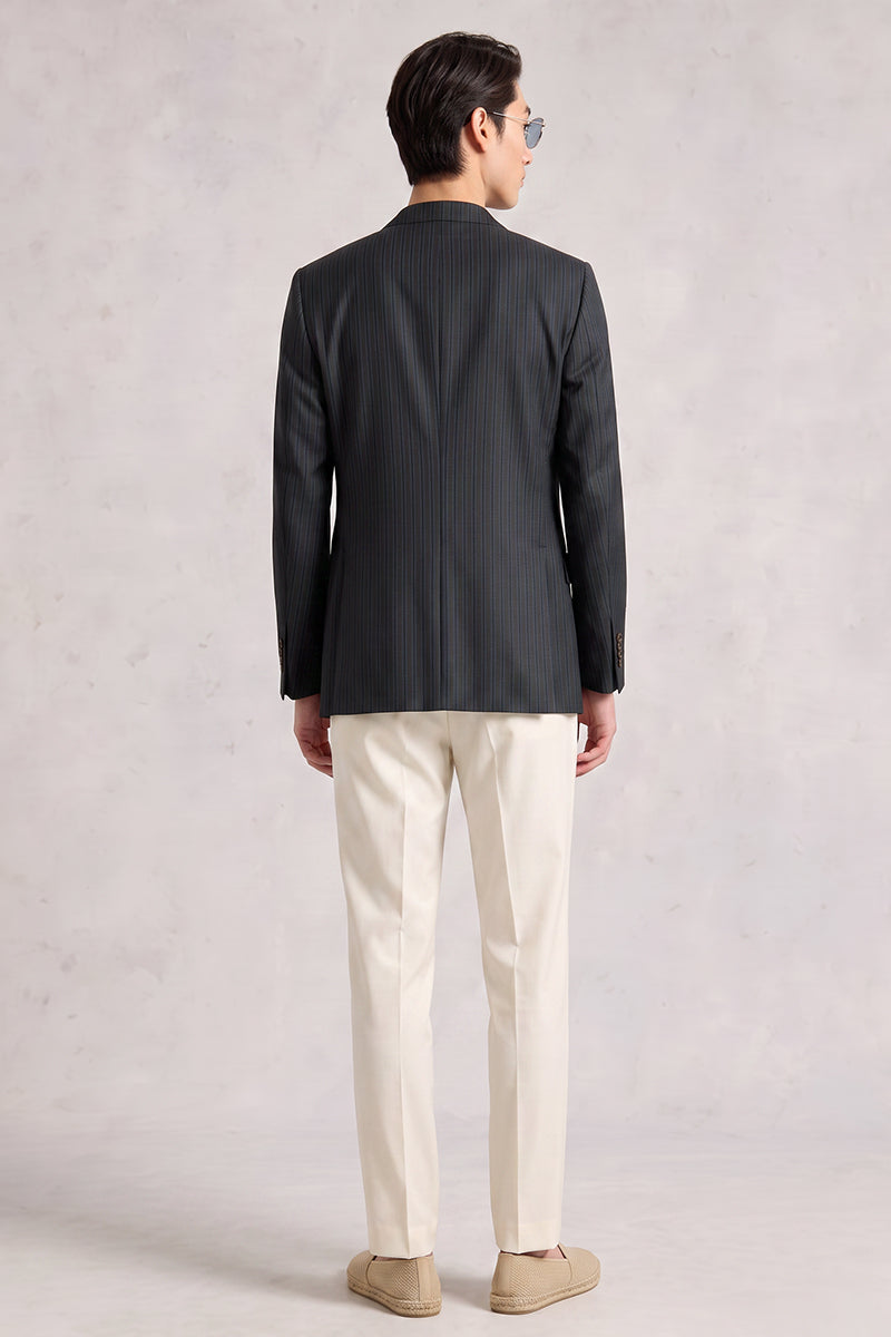 Black 50% Merino Wool Suit
